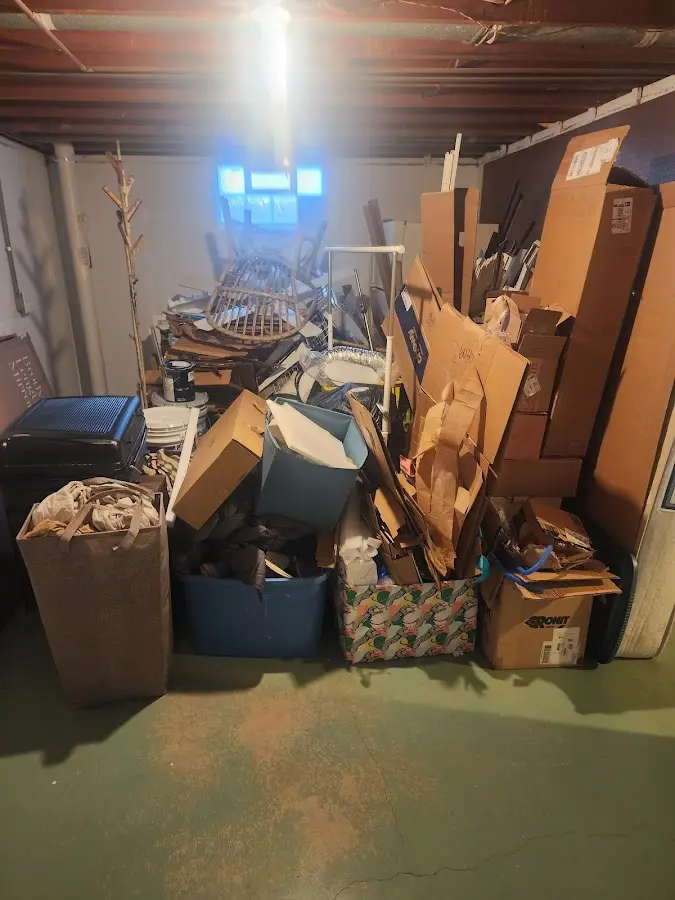 Roll-off dumpster container at job site for Yard Waste Dumpster Rental in Harrisonburg